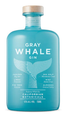 bottle of gray whale gin