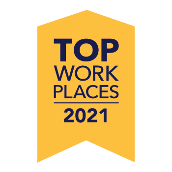 top work places 2021 label