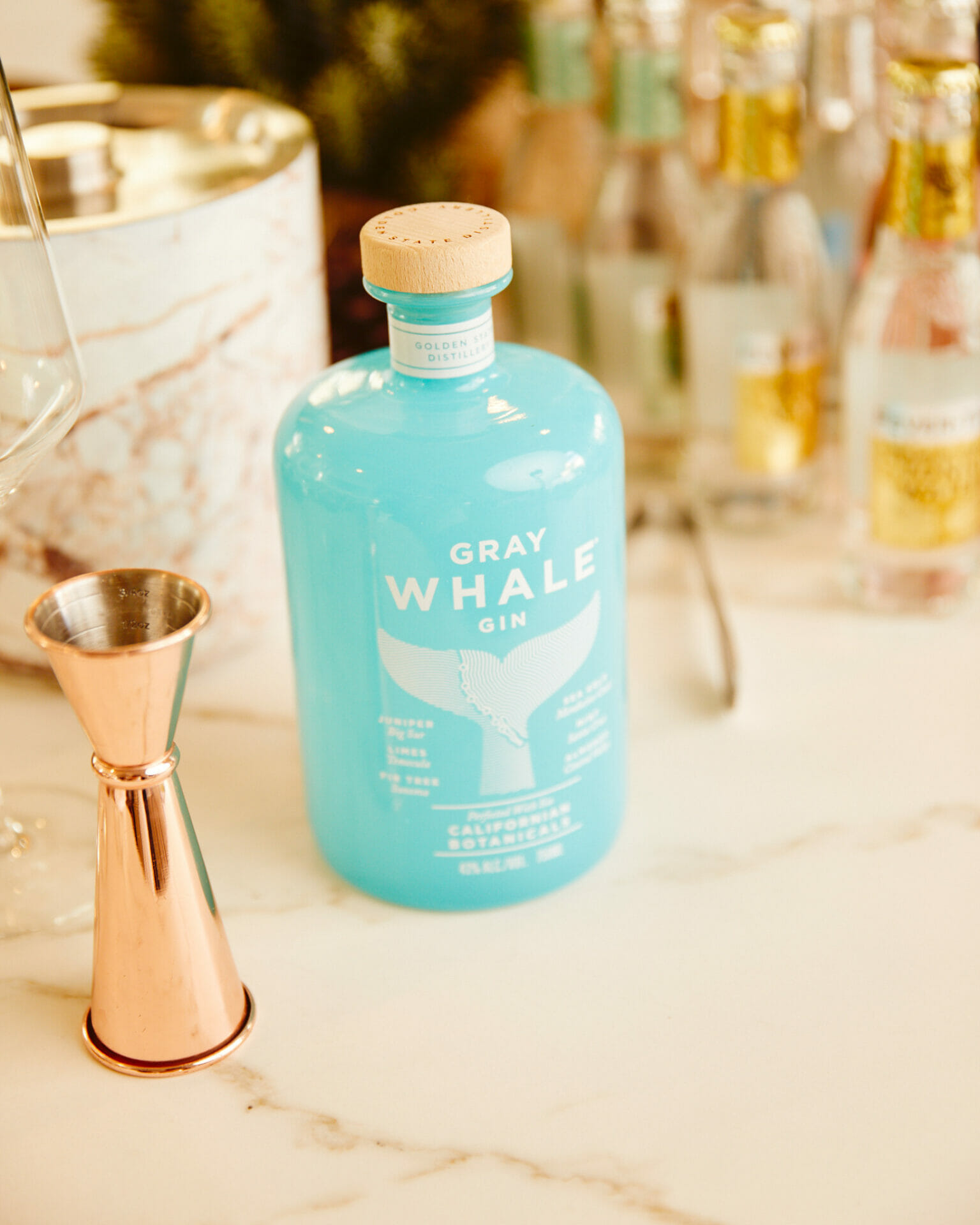 Food & Wine features Gray Whale Gin for martini making Deutsch Family